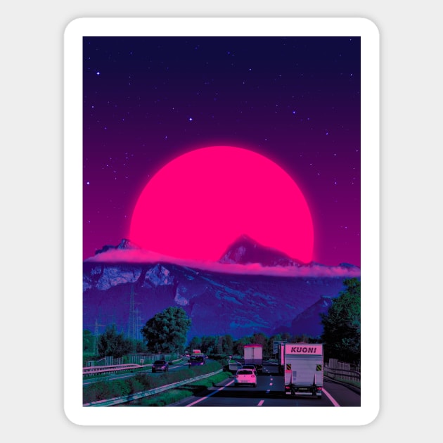 Neon Worlds IV Sticker by Yagedan